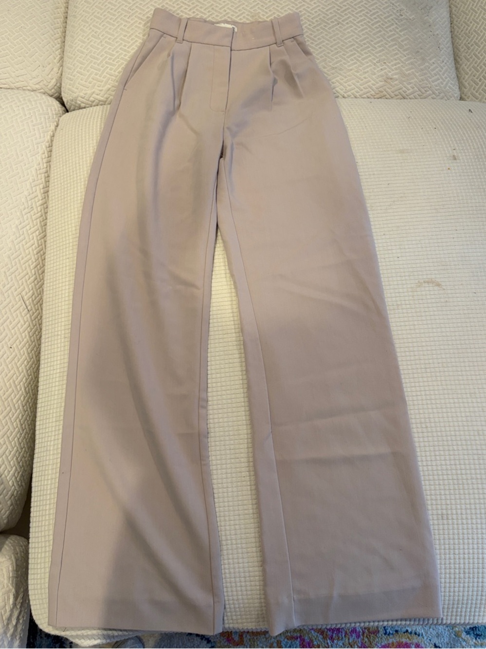 Abercrombie & Fitch Taupe High-Rise Wide-Leg Pants